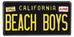 Beach Boys License Plate