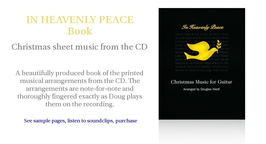 Douglas Niedt IN HEAVENLY PEACE Christmas sheet music