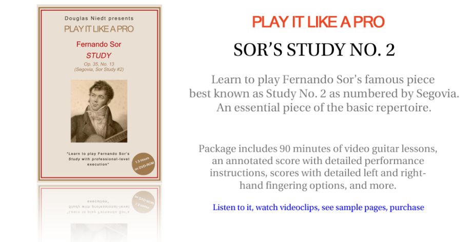 Play It Like a Pro--Sor's Study No. 2