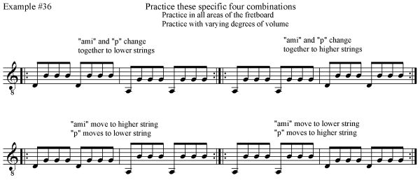 practice these four tremolo combinations