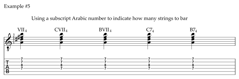 Bar notation, example 5