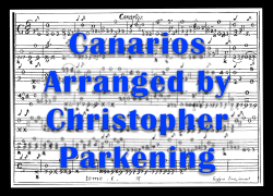 Canarios by Gaspar Sanz, free guitar sheet music and guitar tab, arranged by Christopher Parkening, page 1