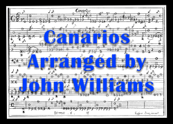 Canarios by Gaspar Sanz, free guitar sheet music and guitar tab, arranged by John Williams, page 1