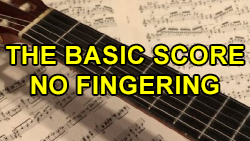Gymnopedie No. 1 by Erik Satie, Basic Guitar Score with no fingerings, page 1