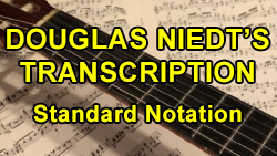 Gymnopedie No. 1 by Erik Satie, Transcription by Douglas Niedt, Standard Notation, page 1 page 1