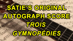 Autograph manuscript of Gymnopédie No. 1, page 1