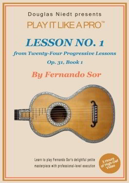 Sor Lesson 1 classical guitar lesson