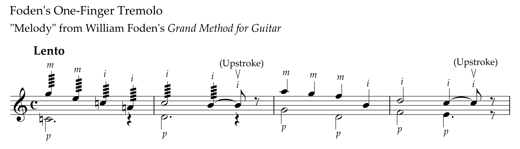Dedillo in William Foden's Grand Method (music example)