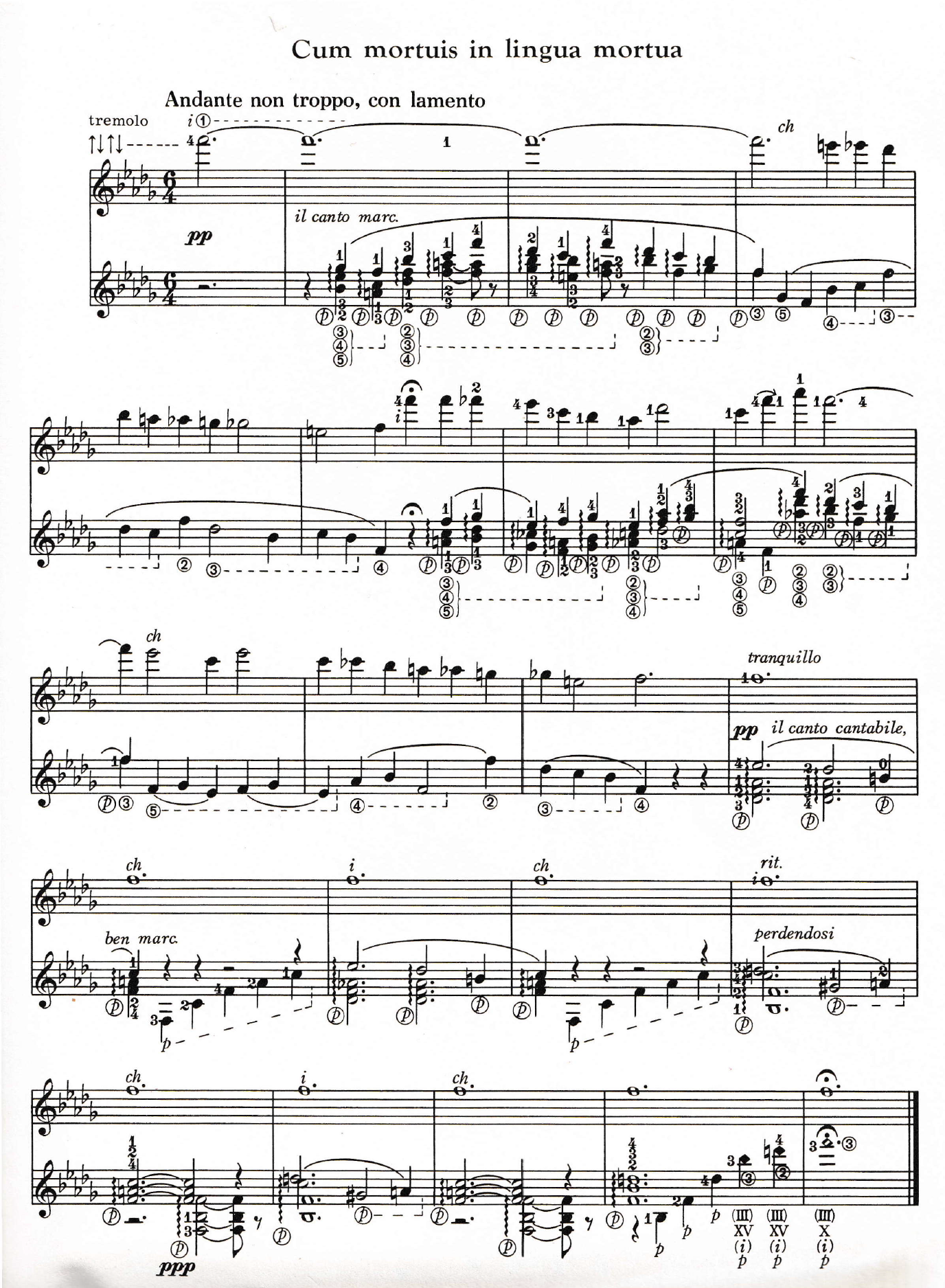 Dedillo in Pictures at an Exhibition transcribed by Yamshita (music example)