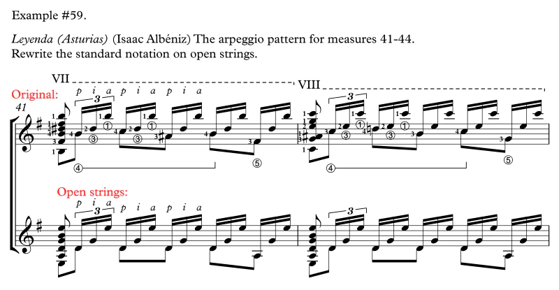 Leyenda m41-42 rewrite notation on open strings