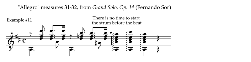 In Sor's Grand Solo, we have a plain or simple arpeggio