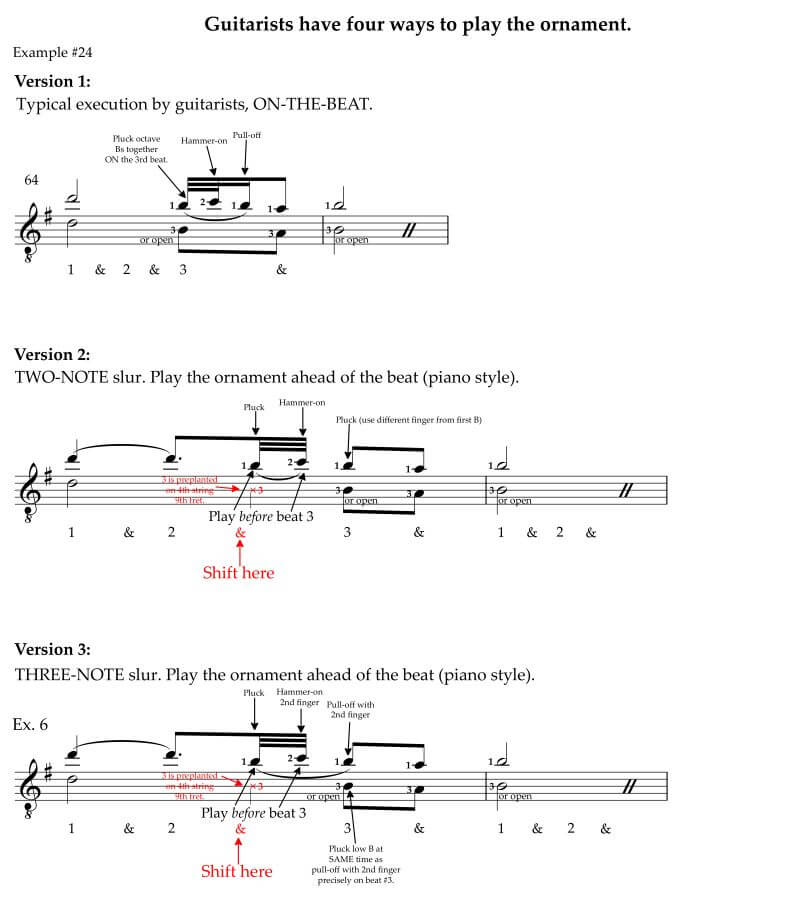 Guitarists can play mordent several ways Part 1