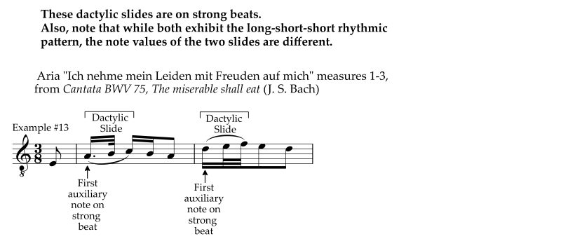 Dactylic slides