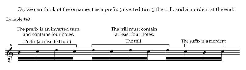 Another interpretation of the trill with lower prefix and termination