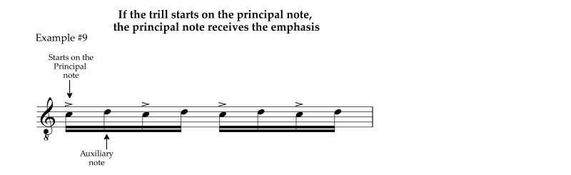 Post Baroque composes thought of the trill as a pulsation of the principal note