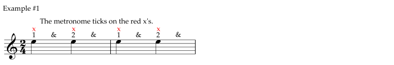 Conventional counting of quarter notes