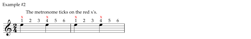 Subdivide each quarter note into three parts