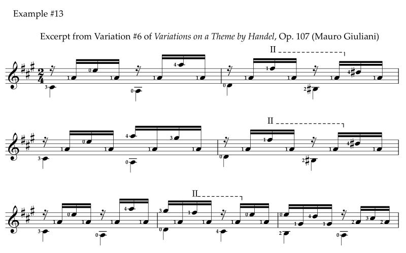Variations on a Theme by Handel by Mauro Giuliani as written.