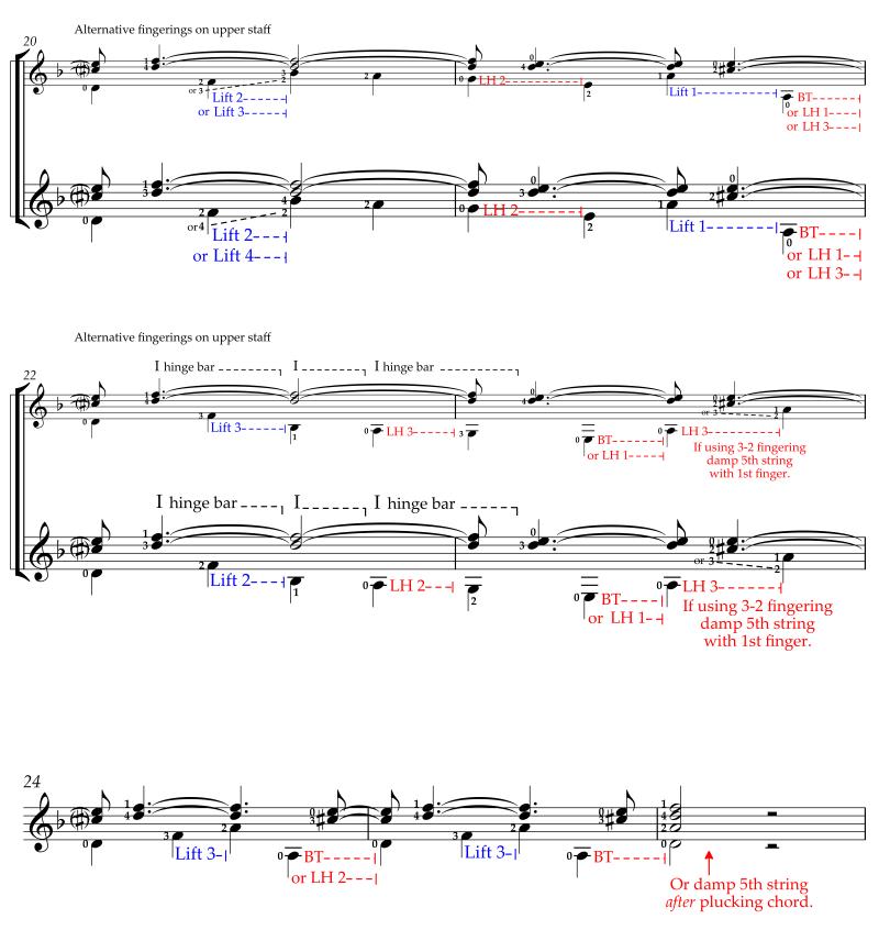 Vivace, Etude No. 12 from 18 Etudes Progressives Pour la Guitare, Op. 51 by Mauro Giuliani. Alternative version for practice page 3.