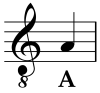 Note with closed notehead and stem which is a quarter note