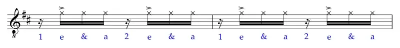 Sounds of the Bells, rhythm pattern #1 to apply to melody